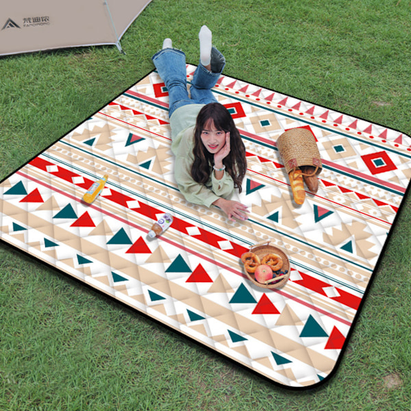 Picknickfiltar, Boho Picknickmatta Vattentät Vikbar, Extra Stor Tjock, Sandtät Överdimensionerad Utomhusmatta, för Fester, Camping, Park, Resor, Style 1