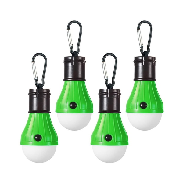 Utomhus camping och vandring bärbar tält lampa clip typ krok green