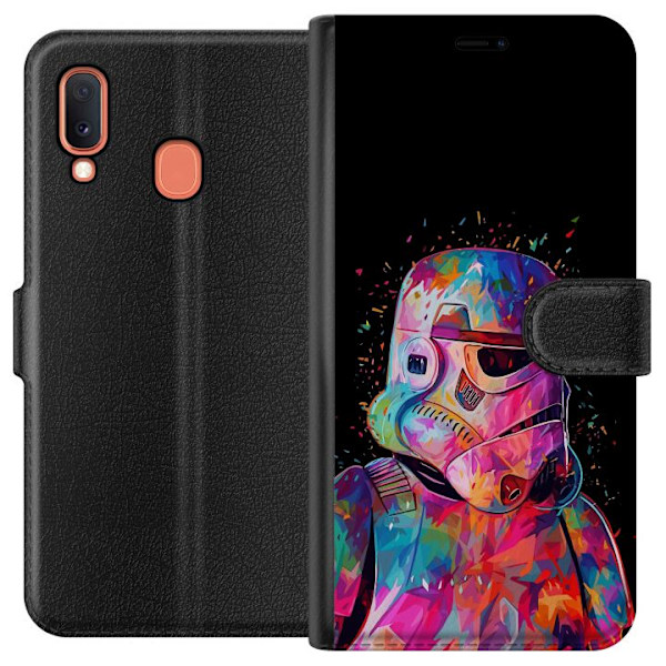 Samsung Galaxy A20e Plånboksfodral Star Wars Stormtrooper