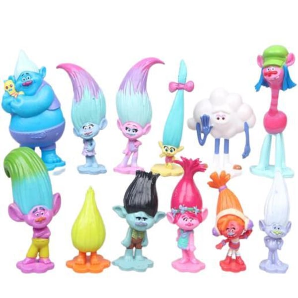 12st Trolls Figurer  julklappar