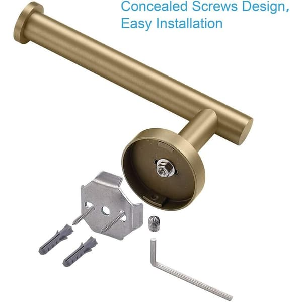 SUS304 rustfrit stål børstet guld toiletpapirholder, moderne R