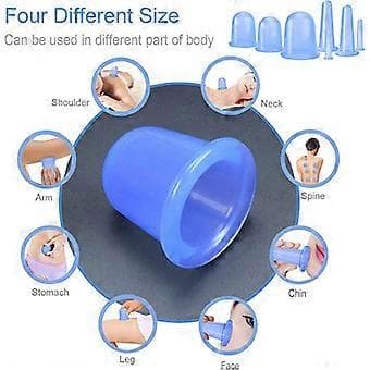 Koppning Terapi Set 7st Silikon Anti Cellulite Kopp Vakuum Sug Massage Koppar Ansikts Koppning Set För Hemmabruk