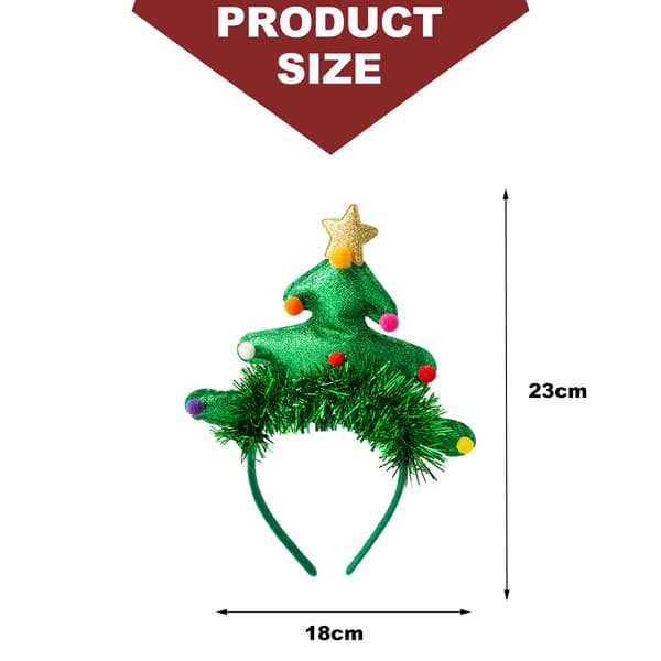 Julepynt, pannebånd for barn og voksne, rekvisitter til julebord