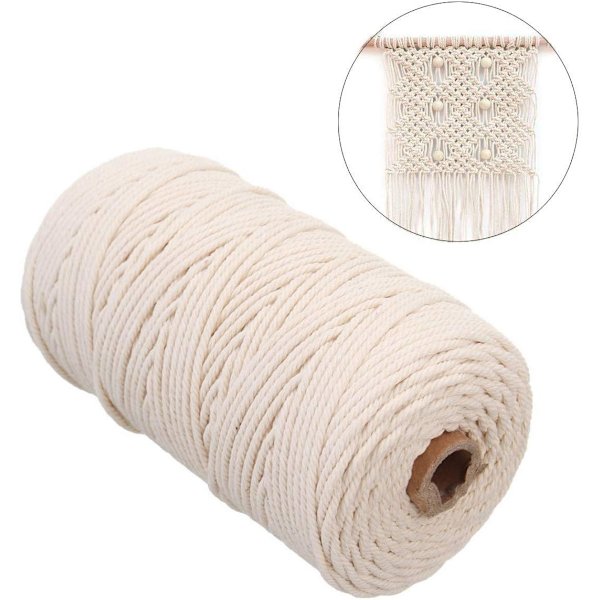 Naturlig bomull för handgjorda väggbonader, DIY, hantverk,