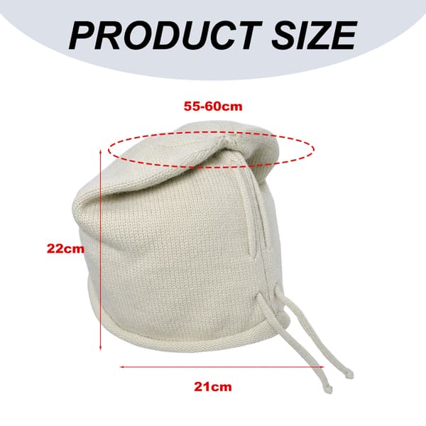 1 Varm Dragsko Pullover Mössa Tunn Stickad Staplad Mössa Varm Pullover Mössa