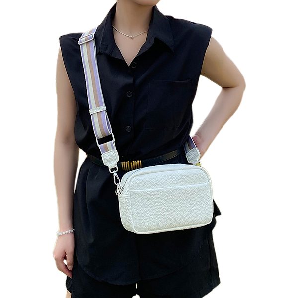 Liten crossbody-väska för kvinnor Liten crossbody-väska med bred