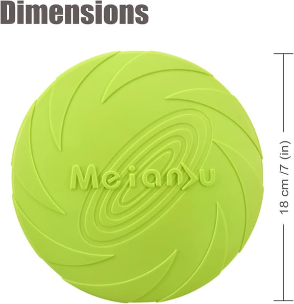 2 Pakker Hundedisk, Frisbees til Hunde, Legetøjsfrisbee til Hunde, Frisbe