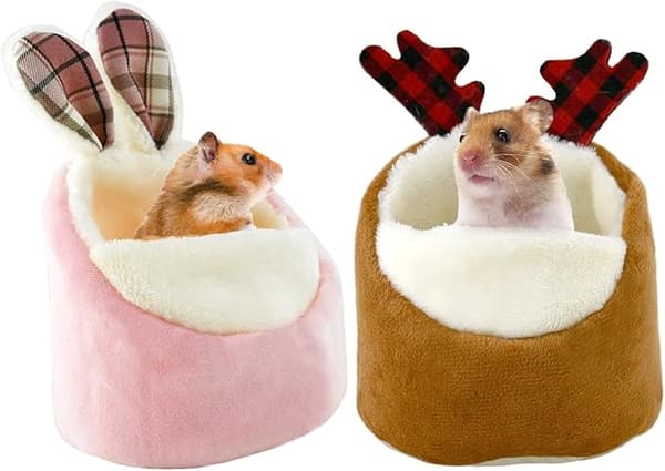 2 st hamster minisäng, varm smådjurssängkläder, mysig