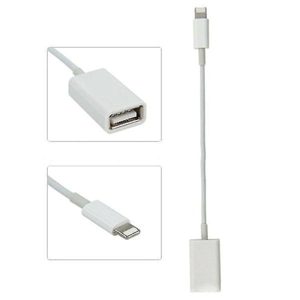 8-stifts OTG-adapter Lightning hane till USB-kabel för iPhone