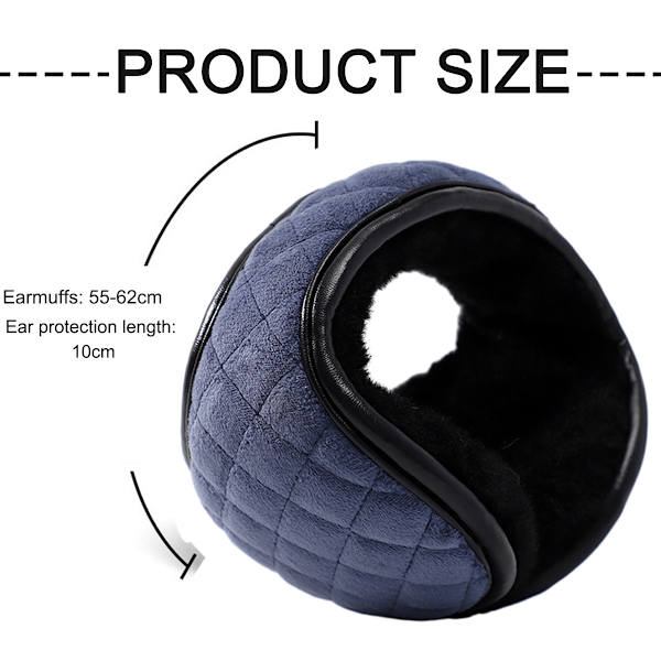 Unisex Foldbare Ørevarmere Polar /kints Vinter Ørevarmer Navy blue