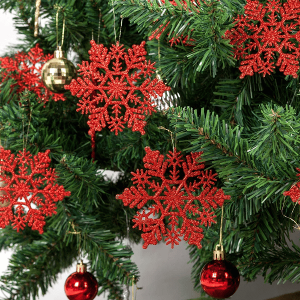 Julesnøfnuggpynt Juletrepynt Julesnøfnuggpynt Snøfnugg Vinter Julepynt til juletre style 1