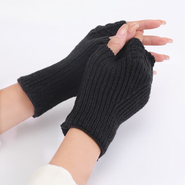 2 par Dam Vinter Armvärmare Varma Fingerlösa Handskar Handvirkade Combination 2