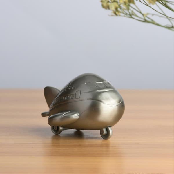 Myntbank i sinklegering flyform Barn Gave Pengebesparende boks