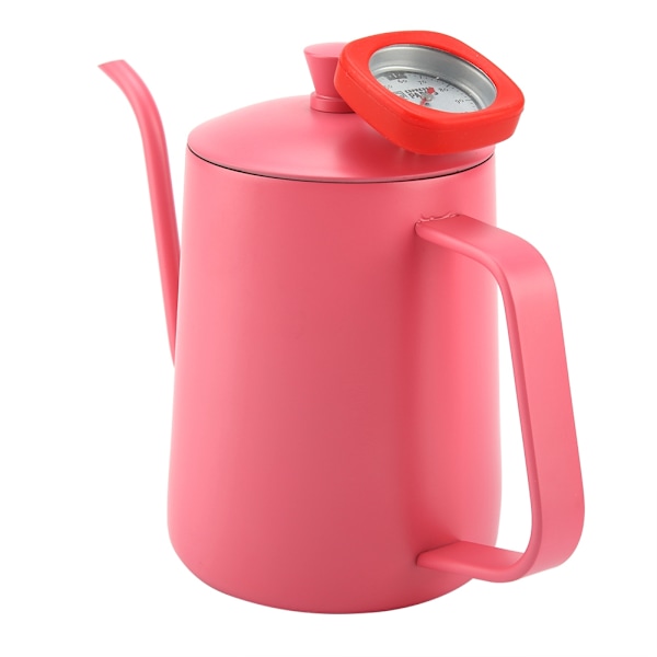 600 ml rostfritt stål kaffekanna gåshals pip tekanna med