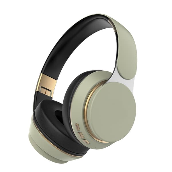 Over-Ear Bluetooth-hovedtelefoner – trådløse, kortpladskompatible, kablede (triple-mode), foldbare, ideelle til sport og gaming, grøn