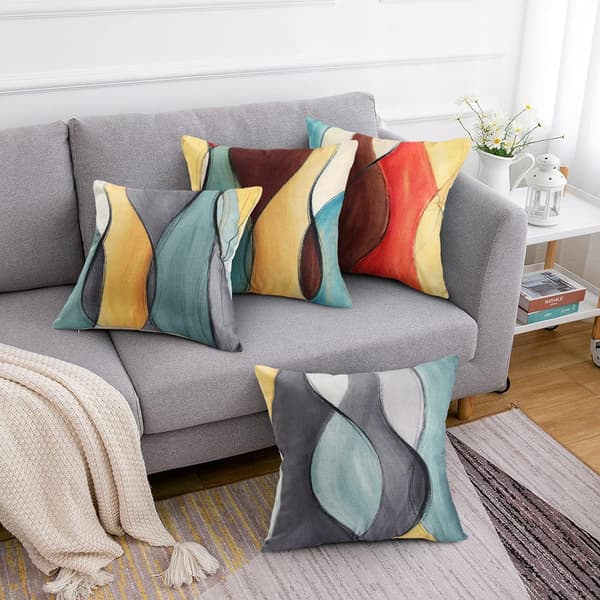 Kuddfodral 45 x 45 Stolsdyna Dekorativ Kudde Soffa Farmh