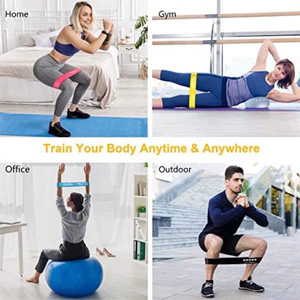 Fit Simplify Resistance Loop Exercise Bands med instruktioner
