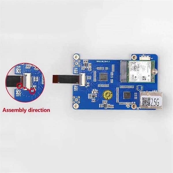 MPW2.5G for 5 utvidelseskort PCIE til WiFi7 2.5G ETH med WiFi-modulantenne RTL8125 M.2 for RPI 5