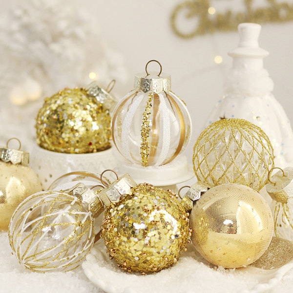 6cm Christmas Decorations, 25pcs Xmas Tree Hanging Ball Xmas
