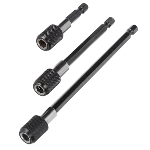 Magnetisk Borrförlängare Snabbkopplings Skruvmejsel Bitshållare Sexkantsskaft Förlängningschuck Adapter Set Snabbväxlings Bitshållare Hållbart Krom Vanadin