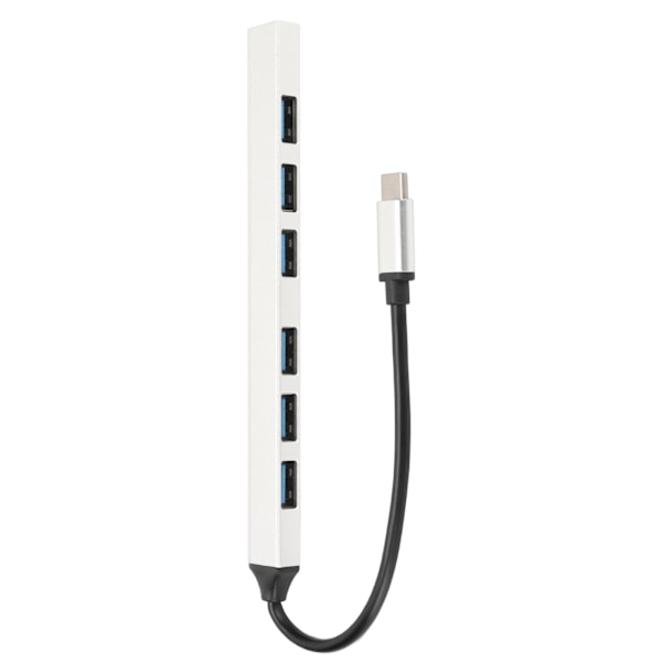 7 Port USB Hub 5Gbps 1 USB3.0 6 USB2.0 Aluminiumlegering Enkel Design Multiport USB Hub Splitter
