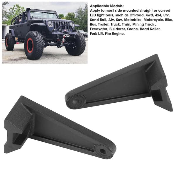LED lyslist sidemonteringsbrakett for Jeep lastebil buss universelle biltilbehør