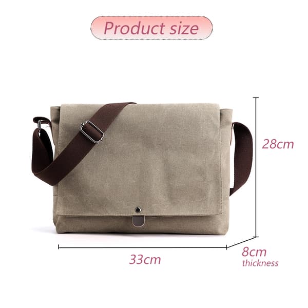 Canvas messenger taske Mode skuldertaske Fritid