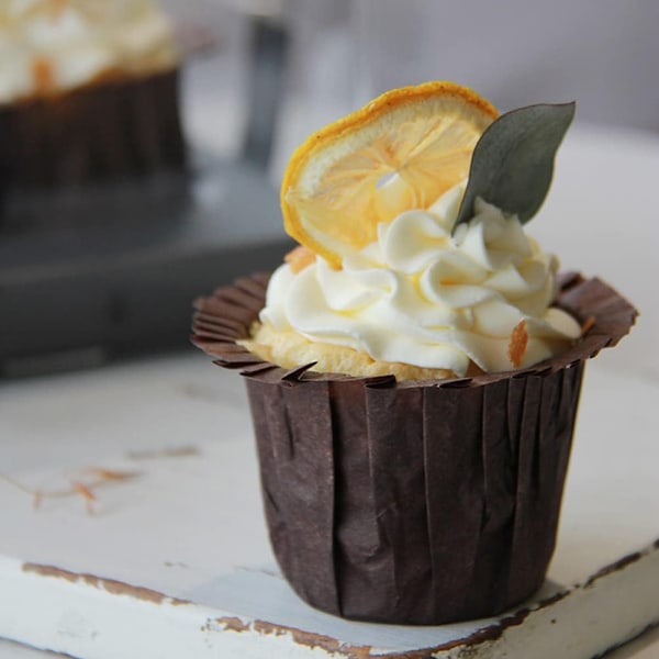 50 Stycken Muffinsformar Tårtförpackning Låda Bakformar Fyrkantiga för Bröllopsceremoni, kaffe Style 3