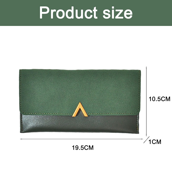 Slim tunn PU-läder kreditkortshållare Bifold Clutch Wallets