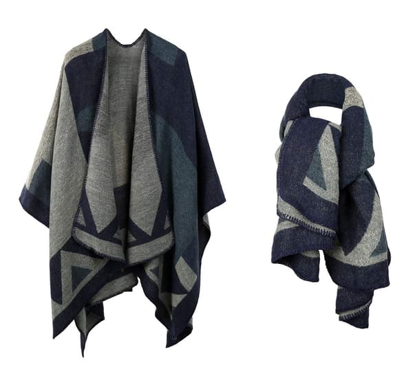 Varm Vinterponcho Sjal, Kofta för Flickor Presenter