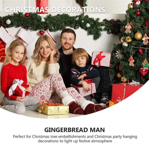 Stora pepparkaksgubbe-prydnader pepparkaka juldekor jul julgransprydnader julgransdekorationer B