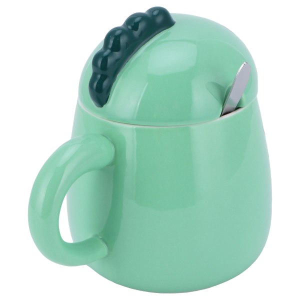 450 ml söt keramisk kopp med lock sked vattenkopp kaffemugg flicka