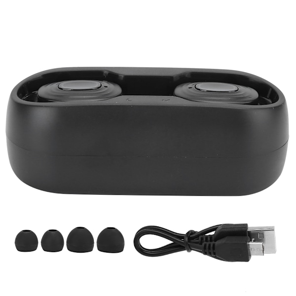 V6 Riktiga Trådlösa Bluetooth-Hörlurar Samtalspåminnelse Stereo Hörlurar för Smartphone Dator