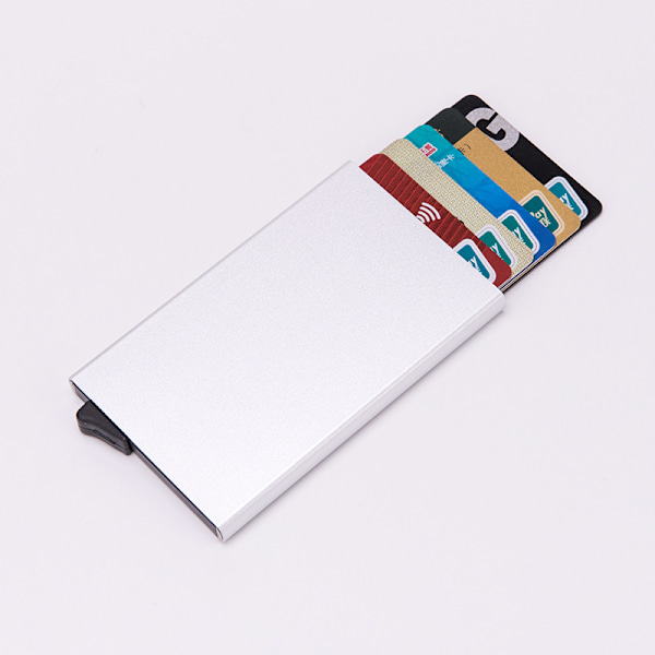 Pop-up Kortfodral med RFID-Signalblockering sliver sliver