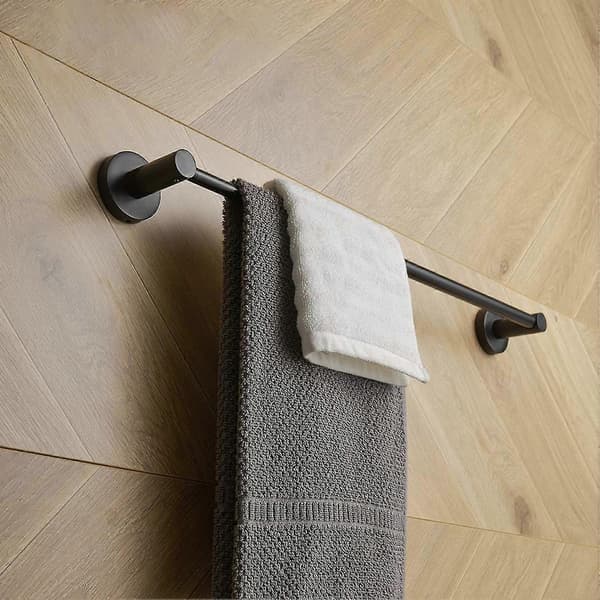 Teleskopisk håndklestang Solid Rustfri Justerbar 304 Rustfritt Stål Holder Veggmontert Hylle Baderomsutstyr