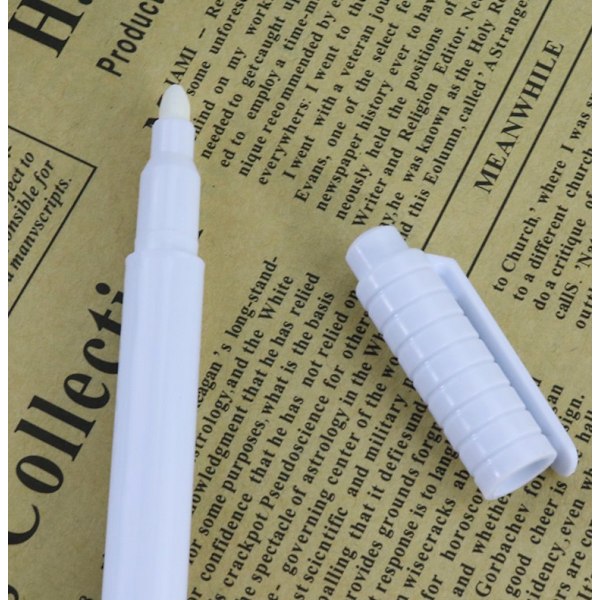 2 pack vit kalk tuschpenna penna pennor vit