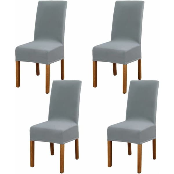 4 Stk. Elastisk Moderne Stoltrekk, Avtakbart Vaskbart Stretch D