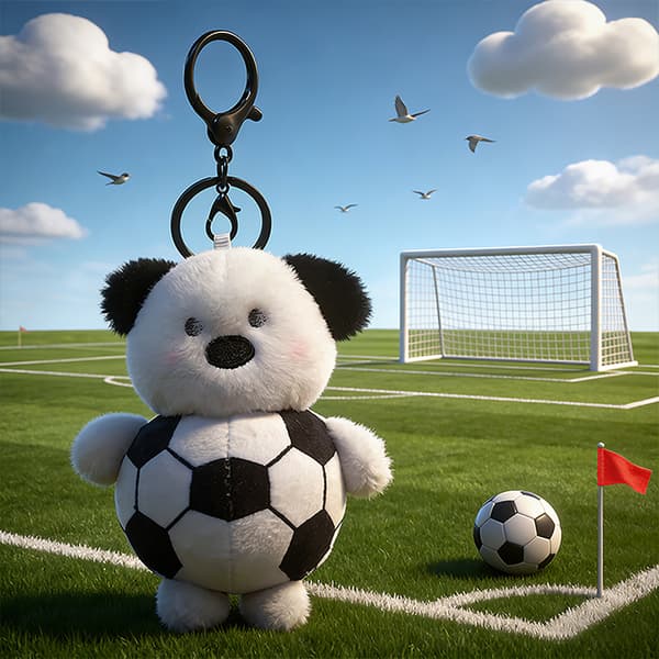 Set med 2 2026 World Cup Valp Plyschknappar