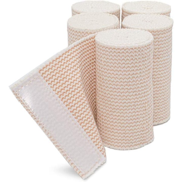 HOSPORA elastiskt bandage i bomull, 4 tum x 13-15 fot sträckt