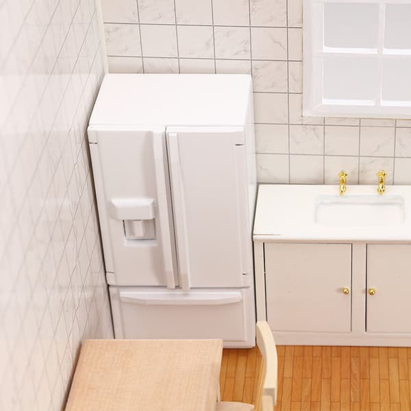 Miniatyr Trädockhus DIY-kit 1:12 Skala Dockhusmöbler