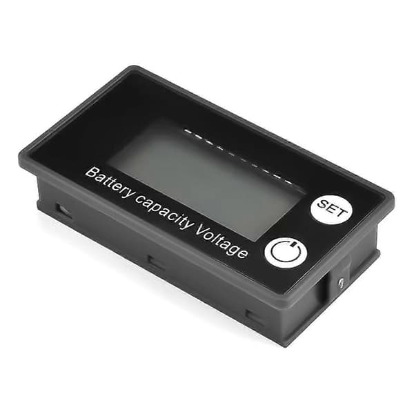 Batteri Voltmeter DC 8-100V Kapacitetsindikator Strømmåler Lithium LiFePO4 Bly-syre Celle 12V 24V 48V LCD-skærm D
