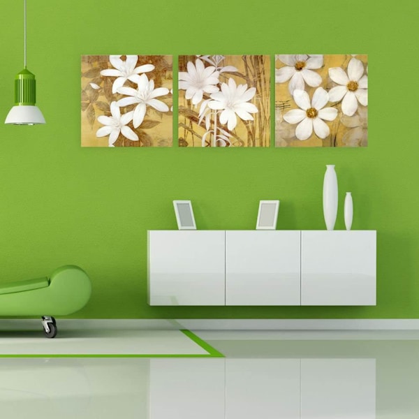 Blommig Mönster Canvas Väggkonst Målning Tryckt Bild Hem