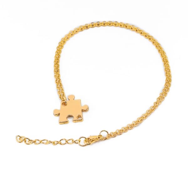 4-pack Guld Pusselhalsband för Bästa Vänner