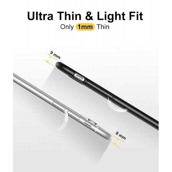 iPhone XR Ultratunt Mattsvart Skal Basic V2 Svart