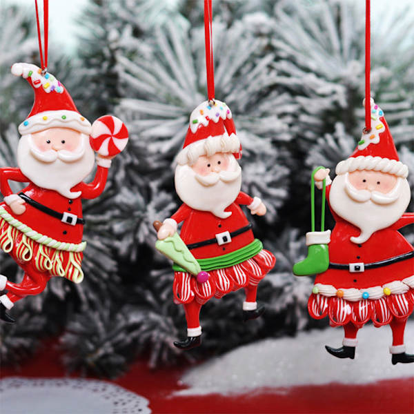 Xmas Tree Hanging chrismtas Doll Santa Claus with Christmas