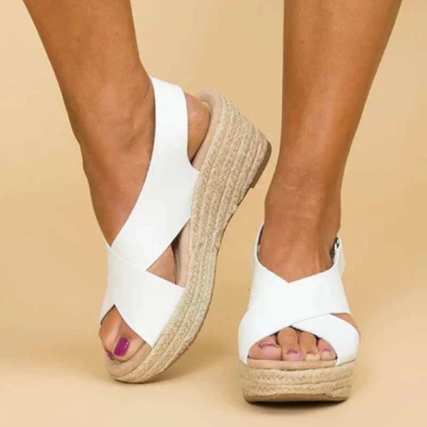 Klädd sandaler för kvinnor Ankelrem Kortfattad sommar