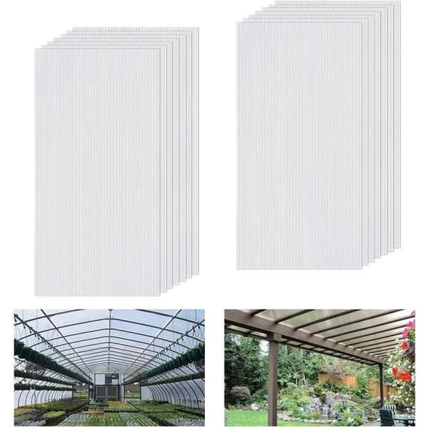 Panelsystem - UISEBRT - 60,5x121cm - 4mm - 14-pack - UV-beständig Transparent
