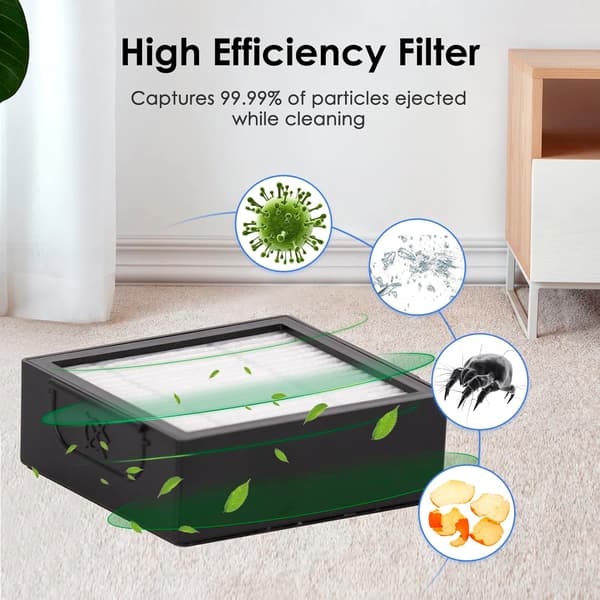 (6 stycken) Ersättnings-HEPA-filter kompatibla med iRobot Roomba