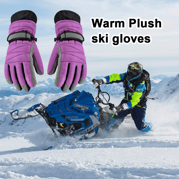 Vinter Varme Kalde Værhansker Ski Snøhansker Snowboard Purple L