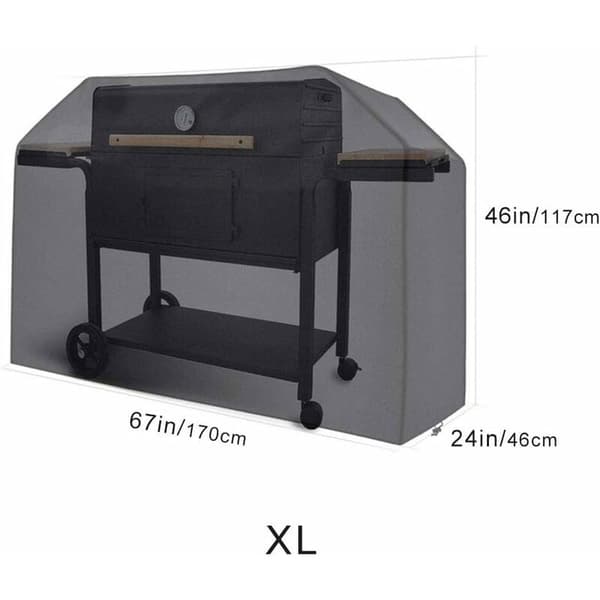 Vandafvisende Grilldækken 170 x 61 x 117 cm Sort
